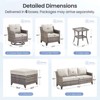 Buenhomino Wicker Outdoor Patio Furniture Set - 9 Piece Patio Conversation Sets with Swivel Rocker Chairs, Ottomans and Sofa, Waterproof Wicker - 3 of 4