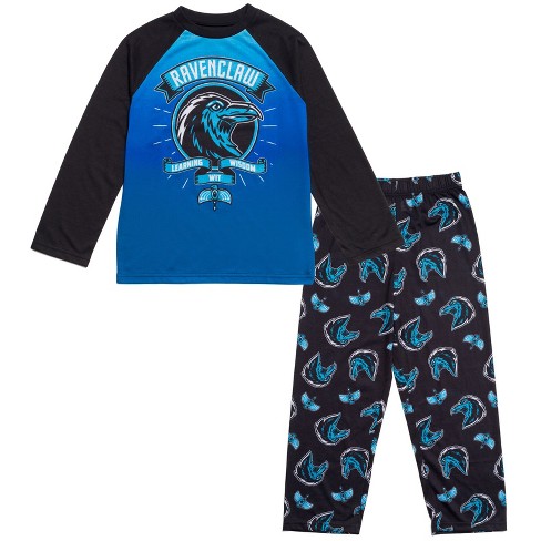 Harry Potter Ravenclaw Big Boys Pajama Shirt And Pants Blue 14 16 Target