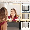 Vanity Desk with Mirror and Lights, Modern Makeup Vanity Table, Vanity Table and Chair Set with 4 Drawers and 7 Storage Shelves, Adjustable Brightness - 4 of 4