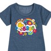 - Peanuts - Peace Floral & Colorful Woodstock Graphic Short Sleeve Fleece Dress - 2 of 4