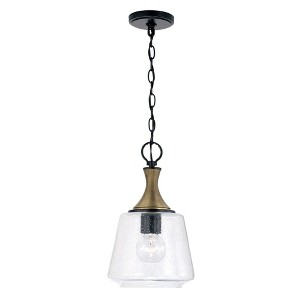 Capital Lighting Amara 1 - Light Pendant in  Matte Black/Brass - 1 of 3