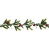 Northlight Holly Berries and Pine Artificial Christmas Garland - 6' - Unlit - 3 of 4