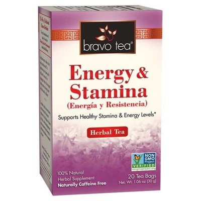 Bravo Teas & Herbs Energy and Stamina Tea - 1 Box/20 Bags