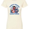 Women's - Lilo and Stitch - Family Means Everything Fitted Graphic T-Shirt - 2 of 3