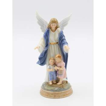 Kevins Gift Shoppe Ceramic Guardian Angel Protecting Children Figurine