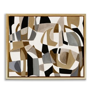 Stupell Industries Brown Overlapping Geometric Shapes, 21" x 17" - 1 of 4