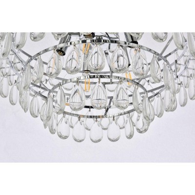 Mila Chrome 5-Light Pendant with Crystal Accents