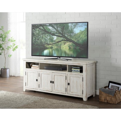 White antique shop tv stand