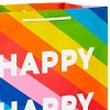 Hallmark 4ct Large Gift Bag Rainbow Tree/'Happy' - 4 of 4