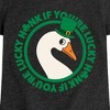 Girls' - Instant Message - St. Patrick's Day Honk If Lucky Fitted Short Sleeve Graphic T-Shirt - 2 of 4