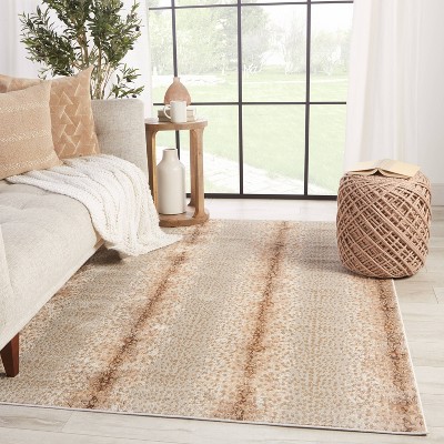 Reversible Gray Synthetic Fur 5' x 7' Area Rug