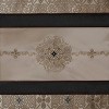 SEVOBAL Shower Curtain Embroidered Jacquard Design with Cotton Fabric and Buttonhole Top , Black, 72"*72"*0.13" - 2 of 4