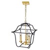 CWI Lighting Tudor 3 Light Pendant With Satin Gold & Black Finish - 4 of 4