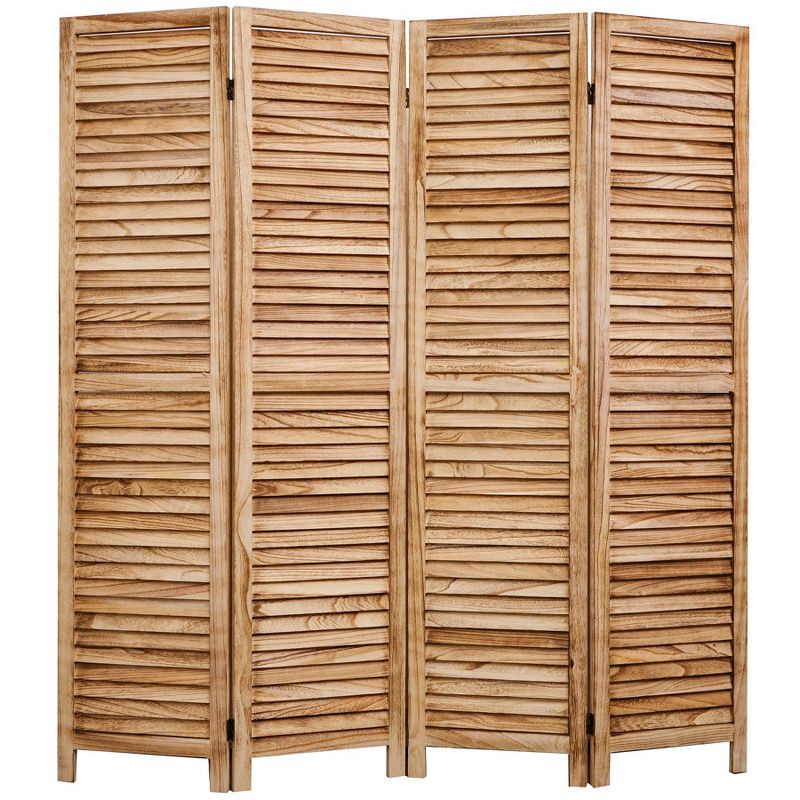 Legacy Decor Room Divider Full Length Wood Shutters Louver, 2 of 4