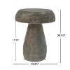 MGO Mushroom Side Table,Wood-like texture, Natural Color - 2 of 4
