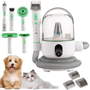 GustoWave Pet Grooming 5 Sets, Dog Vacuum Grooming Kit for Shedding & Deshedding, Efficient Grooming Tool for Home Use - 1 of 4