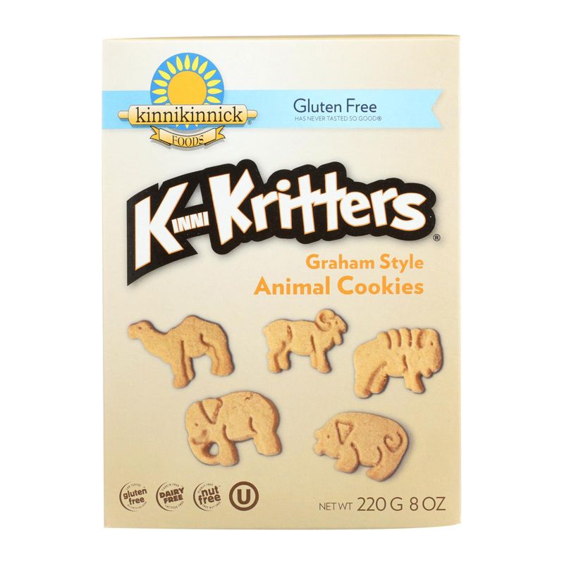 Kinnikinnick Graham Style Animal Cookies - Case of 6/8 oz, 2 of 7