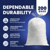 Plasticplace Drawstring Trash Bags, 4 Gallon, White (200 Count) - 3 of 4
