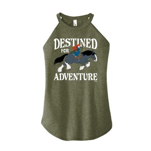 Women's - Disney - Merida & Angus Destined for Adventure Graphic High Neck Tank - 1 of 3