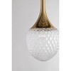 Mitzi Bella 1 - Light Pendant in  Aged Brass Clear Ribbed Shade - 2 of 3