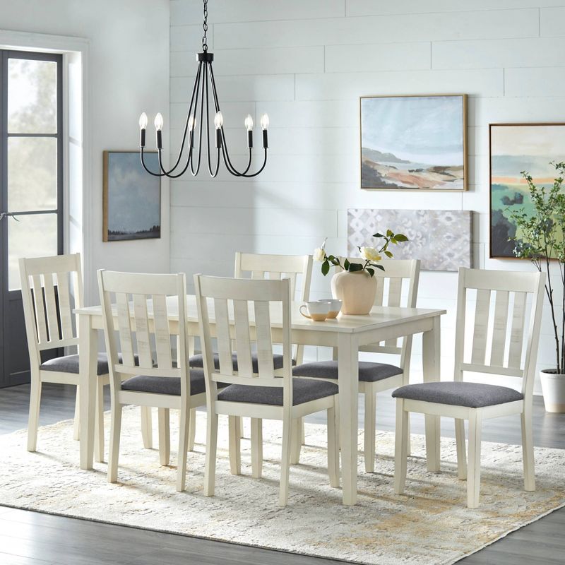 Set of 2 Olin Dining Chairs White/Gray - Buylateral, 4 of 6