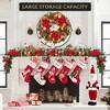 6ft Pre-Lit Christmas Garland with 20 LED Lights, Poinsettia, Pine Cones & Red/Gold Balls - Battery Operated for Indoor/Outdoor Decor - 3 of 4
