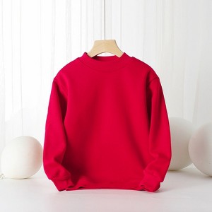 MyKids-USA Baby Solid Color Thickened Autumn Basic Hoodies - 1 of 4