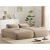 TIRAMISUBEST 90.0" Cloud Couch Upholstered Sectional Sofa Oversized Modular Boucle Sectional Floor Couch, 2 PC Free Combination, Living Room - 4 of 4
