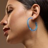 SOHI Women's Azure Blue The Paradiso Hoop Earrings - 3 of 4