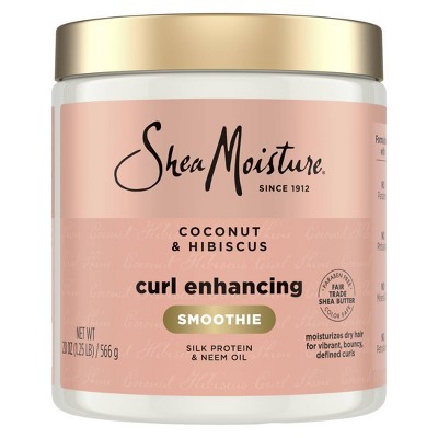 SheaMoisture Smoothie Curl Enhancing Cream for Thick Curly Hair Coconut and Hibiscus