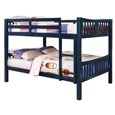 Twin Over Twin Kids' Clare Bunk Bed Blue - ioHOMES