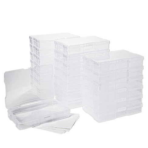 Bright Creations 24 Pcs Photo Storage Boxes For 4x6 Pictures With 40 Blank  Labels, Clear Cases & Containers : Target