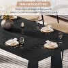 Okak Modern Large Rectangular Dining Table with Wood Pedestal Base,Minimalist Kitchen Dinner Table for Dining Room,Family Meals - 3 of 4