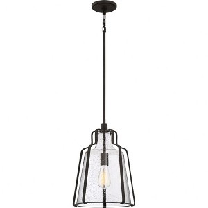 Quoizel Lighting Haverford 1 - Light Pendant in  Rustic Black - 1 of 3