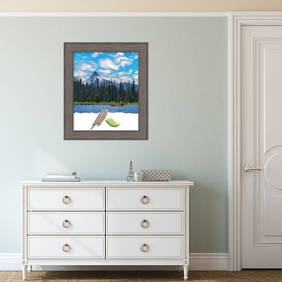Country Barnwood Blue-Grey Wood Wall Picture Frame