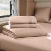 Nestl RV Queen Sheets, Super Soft 4PC Microfiber Sheet Set for Camper, Short Queen Sheets - 2 of 4