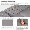 40.5" Modern Single Sofa With Arms, Accent Sofa Armchair With Button Tufted Back, Velvet Upholstered Single Sofa Chair For Bedroom Small Space - 2 of 4