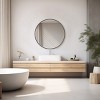 GlasFlength Decorative Wall Mirrors Full Length Mirrors Circular Wall Accent Mirror Stylish Frame For Multi Room, Black, 23.9"*23.9"*0.7" - 2 of 4