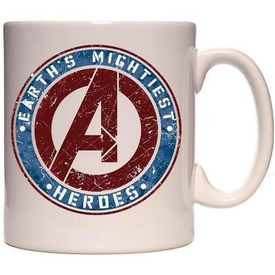 Marvel Avengers Earths Mightiest Heroes Ceramic Coffee Mug 11 oz. Beverage  Cup Multicoloured