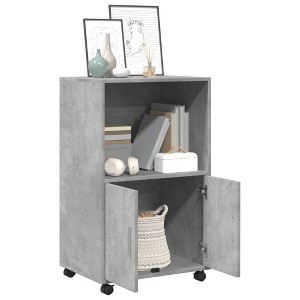 CLIHOME Mobile Office Cabinet with Storage Space, 2 Doors Rolling File Container, Kitchen Sideboard Buffet Cabinet - 1 of 4
