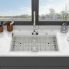 Gulches 33"x22" Drop-in Topmount Single Bowl Ledge Workstation Sink, 16G T304 Stainless Steel - 3 of 4