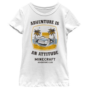 Girl's Minecraft Steve Adventure Club T-Shirt - 1 of 4