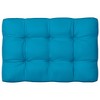 vidaXL 7-Piece Blue Pallet Sofa Cushions Set – Polyester Fabric, Outdoor/Indoor Cushions with Thick Padding and Durable Stitching - 4 of 4