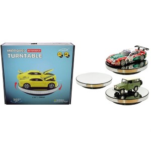 DMW Mirrored Rotary Display Turntable Stand 10 inches USB Powered for 1/24 1/18 Scale Models - 1 of 1