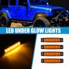 Unique Bargains Waterproof Car Golf Cart Exterior Interior Under Glow Wheel Lights 4 Pcs - 2 of 4