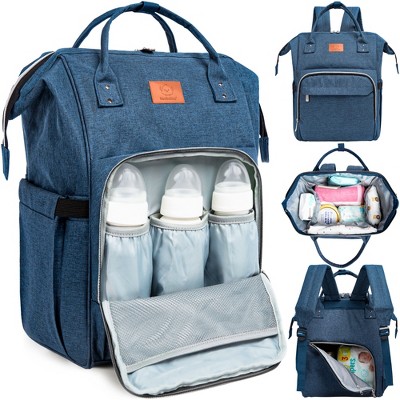 KeaBabies Original Diaper Bag Backpack, Multi Functional, Water-resistant, Large Baby Bags for Girls, Boys