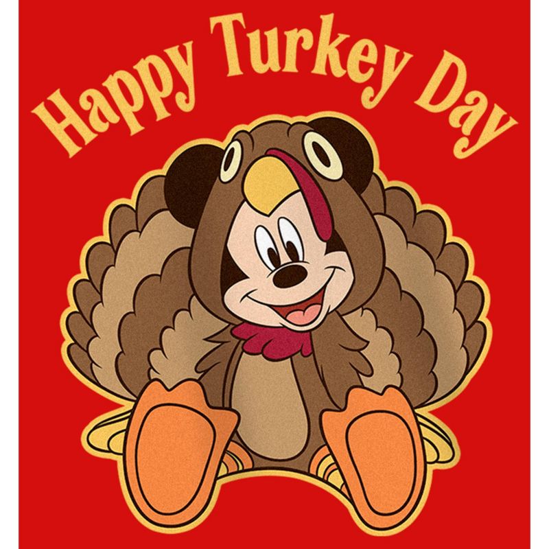 Girl's Disney Mickey Mouse Happy Turkey Day T-Shirt, 2 of 6