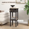 2-Tier Side Table with Drawer and Shelf, End Table for Living Room and Hallway - 4 of 4