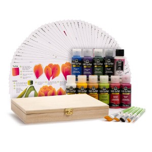 Os A-Z 50 Floral Kit: Multicolored Acrylic Paint & Primer, Interior/Exterior, 18 Sq Ft Coverage, Plaid - 1 of 4