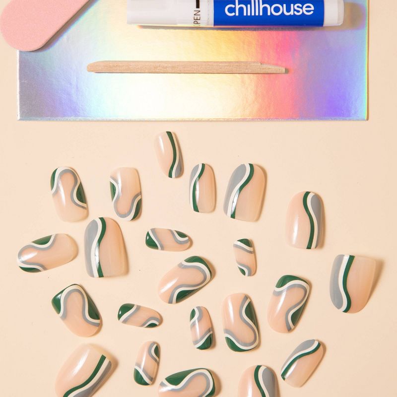 Chillhouse Chill Tips Nail Art Press On Fake Nails - Gone Glamping - 24ct, 5 of 8